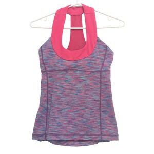 Lululemon Tank Top Women's 4 Purple Pink‎ Racerback Athletic Yoga Top